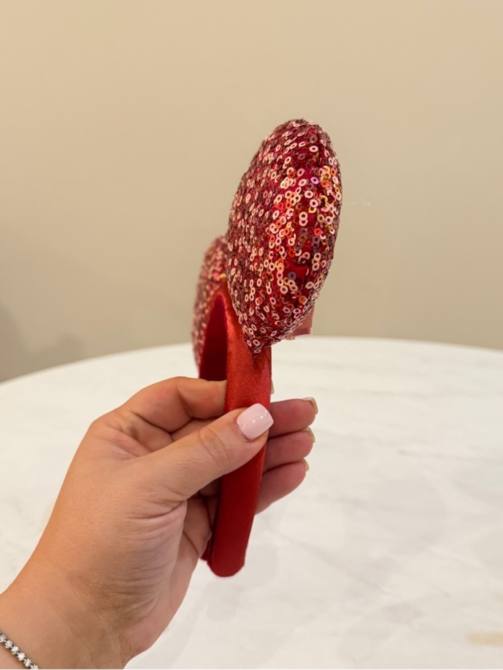 NEW Disney Minnie Mouse Red and Pink Sparkle Ears - Picture 8 of 8